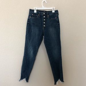 Gap Exposed Button Mid-Rise Skinny Denim Jeans